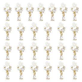 Цветок сплава кабошоны, с пластиковой фурнитурой, ногтей декоративные аксессуары