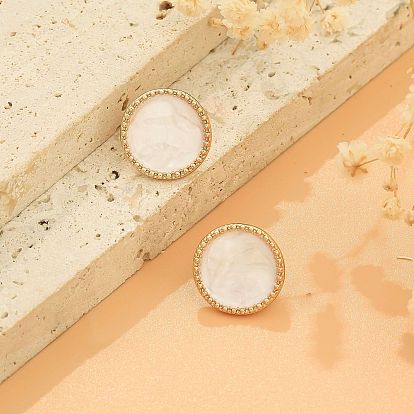 Сплав эмаль серьги, плоско-круглые