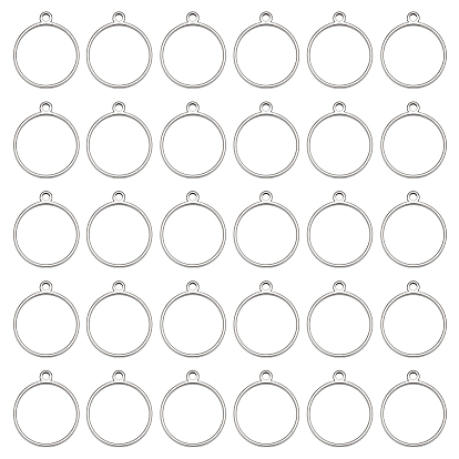 30Подвески из нержавеющей стали, открытая задняя панель, кольцо