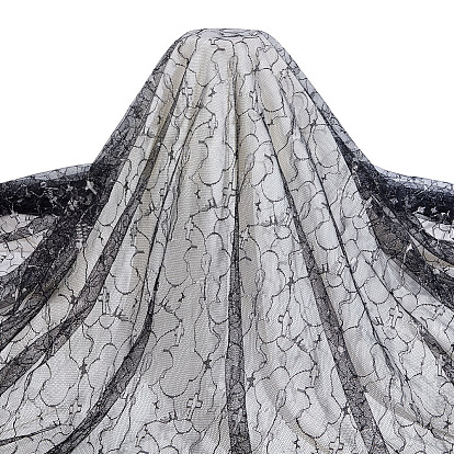 Полиэстеровая сетчатая ткань на тему Хэллоуина, аксессуары для одежды для свадебного платья, накрест