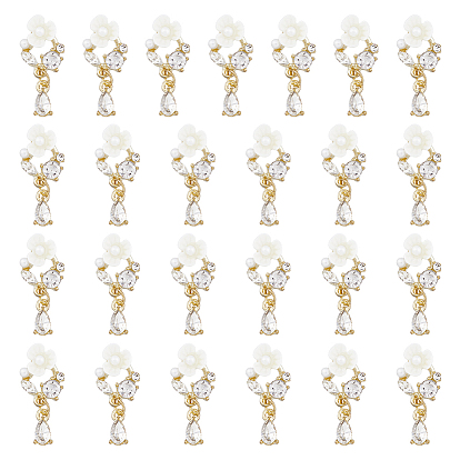 Цветок сплава кабошоны, с пластиковой фурнитурой, ногтей декоративные аксессуары