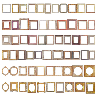 6 Sets 6 Stile selbstklebende Fotorahmen-Aufkleber aus Papier, für DIY-Fotoalbum-Tagebuch-Sammelalbum-Dekoration