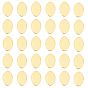 Brass Pendants, Stamping Mirror Polished Finish Blank Tag, Oval