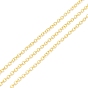 Brass Cable Chains, Long-Lasting Plated, with Spool, Cadmium Free & Lead Free, Soldered