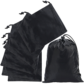 Nylon-Verpackungsbeutel, Kordelzugbeutel, Rechteck