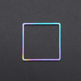 Ионное покрытие (ip) 201 соединительные кольца из нержавеющей стали, квадратный, лазерная резка