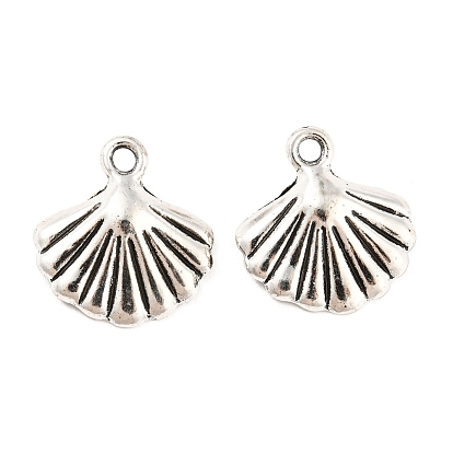 Tibetan Style Alloy Pendants, Cadmium Free & Lead Free, Shell