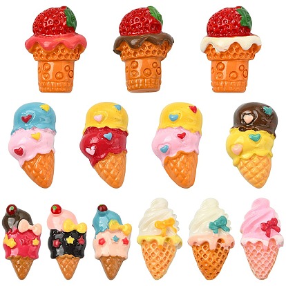 52 шт 13 стили кабошоны из смолы, DIY для украшения мобильного телефона и аксессуаров для заколки, разнообразные