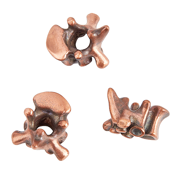 Латуни европейского бисера, бусины с большим отверстием, позвонок