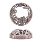 2 Pcs 2 Styles Zinc Alloy Candle Lids, for Aromatherapy Candle, Christmas Theme, Flat Round