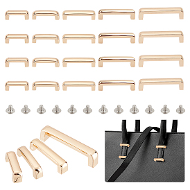 20 наборы 5 стильные застежки для подвески сумок из цинкового сплава, фурнитура с пряжкой для сумочки Arch Bridge, с винтами