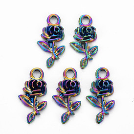Aluminium Anhänger & Charms, Cadmiumfrei und Nickel frei und Bleifrei, Blume