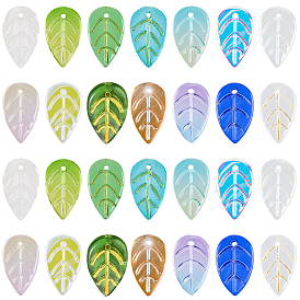 140 шт 14 цвета стеклянные подвески, лист