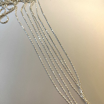 925 Ovale Kugelketten aus Sterlingsilber, ungeschweißte