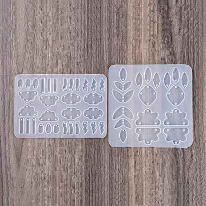 Силиконовые формы для подвесок, формы для литья смолы, белые