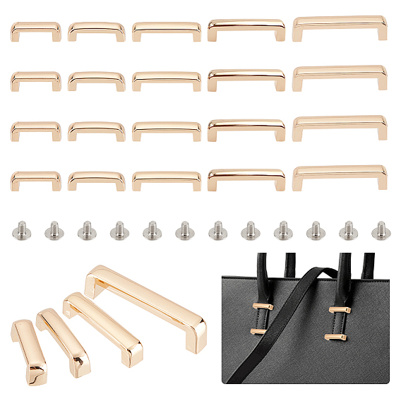 20 наборы 5 стильные застежки для подвески сумок из цинкового сплава, фурнитура с пряжкой для сумочки Arch Bridge, с винтами