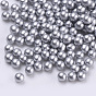 Glass Seed Beads, Baking Varnish, Opaque Colours, For Nail Art Decoration, No Hole/Undrilled, Round