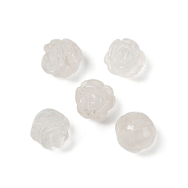 Природный кристалл кварца бусины, горная хрустальная роза