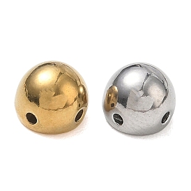 304 Stainless Steel Beads, Half Round