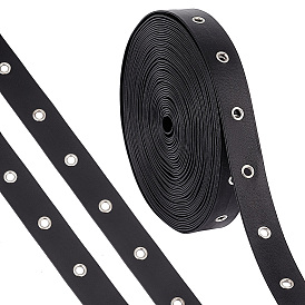 Лента из искусственной кожи с латунными люверсами, покрытыми платиной, аксессуары для одежды