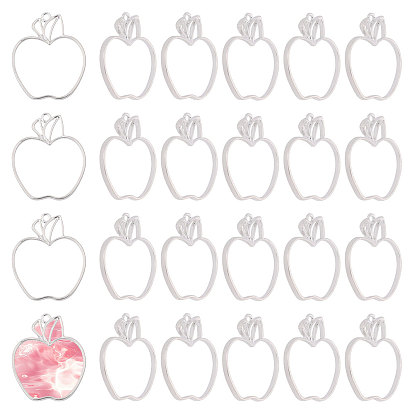 24 шт. подвеска из сплава с настройками кабошона, яблоко