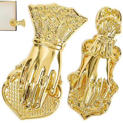 2 шт. 2 стили, закладка-закладка в форме руки из сплава, с бархатными мешочками из поликарбоната