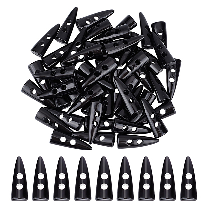 30шт. смоляные кнопки, бык рогом, 2-луночное