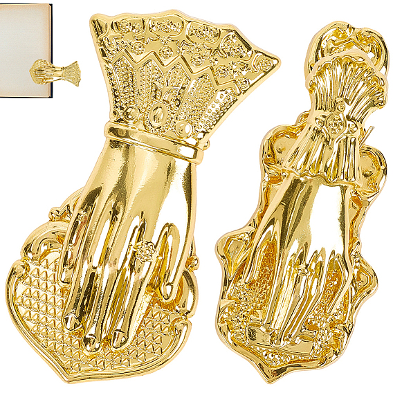 2 шт. 2 стили, закладка-закладка в форме руки из сплава, с бархатными мешочками из поликарбоната