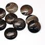 Gefärbte natürliche gestreifte Achat-Cabochons, halbrund / Dome, 30~31x6~8 mm