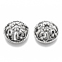 Tibetan Style Alloy Bead Caps, Apetalous, Cadmium Free & Lead Free