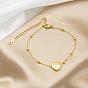 Sweet and Simple Heart Anklet for Students with Delicate Design