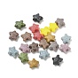 Vintage Handmade Porcelain Beads, Fancy Antique Glazed Porcelain, Textured Starfish