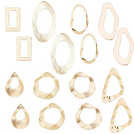 Anneaux de liaison en laiton de style 32pc 8, forme mixte