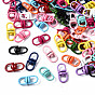 Spray Painted Alloy Double Eye Swivel Clasps, Swivel Snap Hook, Key Clasp Connectors, Cadmium Free & Nickel Free & Lead Free