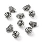 Tibetan Style Alloy European Dangle Charms, Large Hole Pendants, Round