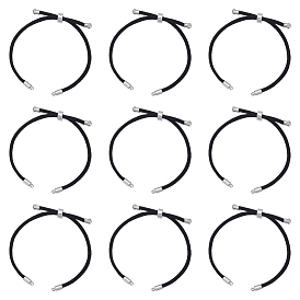 15 изготовление браслета-слайдера из нейлонового шнура, с металлическая фурнитурой, платина