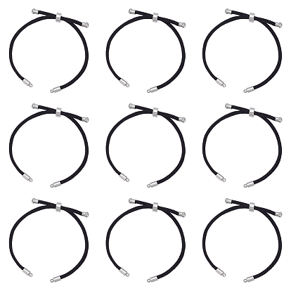 15 изготовление браслета-слайдера из нейлонового шнура, с металлическая фурнитурой, платина