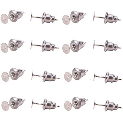 304 наборы из нержавеющей стали, ушные орехи / серьги и серьги-гвоздики