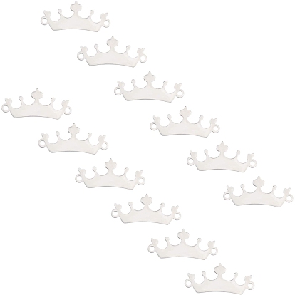 Unicraftale 201 Stainless Steel Links Connectors, Laser Cut, Crown