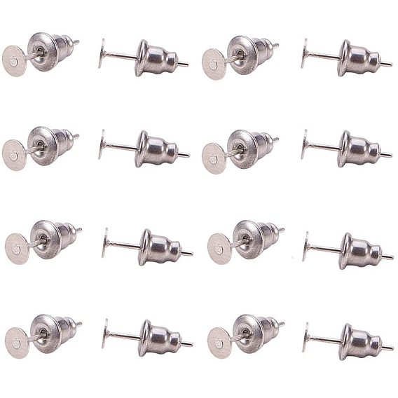 304 наборы из нержавеющей стали, ушные орехи / серьги и серьги-гвоздики