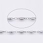 304 Stainless Steel Chains, Oval, Soldered