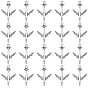 100Pcs Tibetan Style Alloy Pendants, Airplane Charms