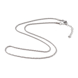 304 Stainless Steel Bone Rope Chain Necklace for Women