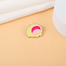 Cute Frog Lapel Pin Enamel Metal Badge for Animal Lovers