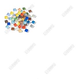 500g carreaux de mosaïque cabochons en verre, pour la décoration de la maison ou le bricolage, carrée