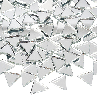 Carreaux de mosaïque en verre miroir, pour la décoration de la maison artisanat fabrication de bijoux, triangle