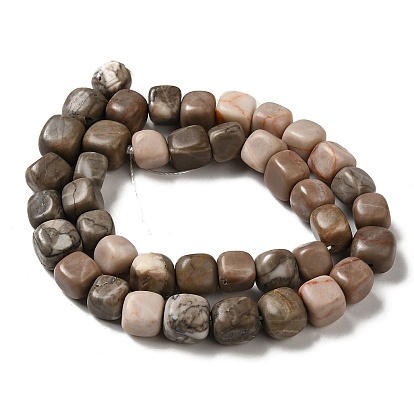 Natural Mixed Stone Beads Strands, Cube