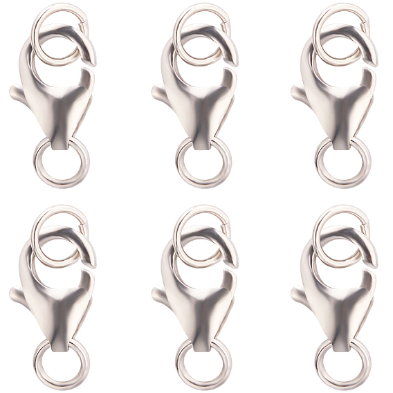 6 шт. 925 застежки-когти из стерлингового серебра