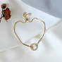 Vintage Fashion Pearl Bracelet with Heart-shaped Pendant - European and American Style