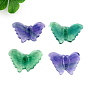 Резные фигурки бабочек из натурального флюорита, статуи для украшения рабочего стола для домашнего офиса